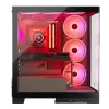 PC korpusas MODECOM Volcano SPACE APEX ARGB Midi Tower, grūdintas stiklas, USB-C, palaiko ATX/microATX/Mini-ITX, GPU iki 430 mm, CPU aušintuvas iki 180 mm