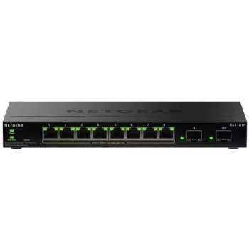 NETGEAR GS310TPv2 valdomas L2/L3 gigabito eterneto (10/100/1000) maitinimo per eternetą (PoE) stacionarus juodas