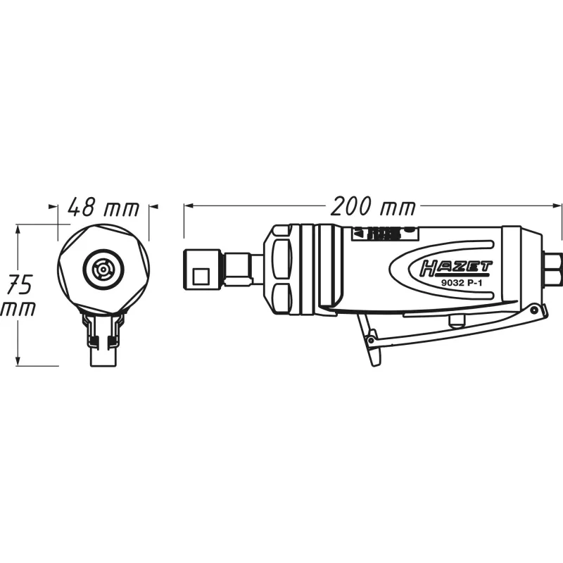 Smūginis veržliasukis HAZET 9032P-1