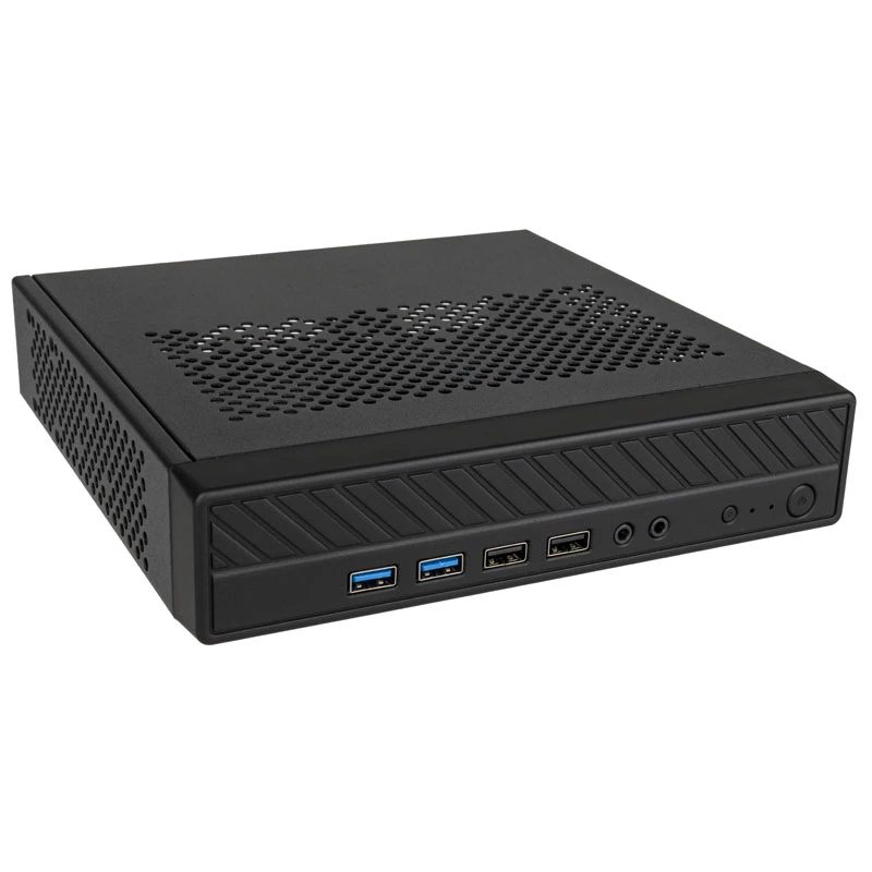 Akasa Cypher MX3 - Mini bokštas - PC - SGCC - Juodas - Plonas Mini-ITX - Kietasis diskas - Maitinimas (A-ITX38U3-M1B)