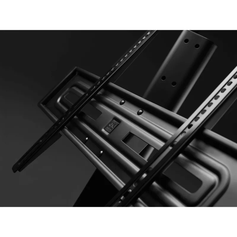 One For All stalinis stovas Base TV Holder SOLID – Tinka visų tipų televizoriams nuo 32 iki 65 colių – LCD/LED/Plazminis/OLED/QLED – sukasi (90°) pakreipiamas (15°) – Reguliuojamas aukštis – VESA 60