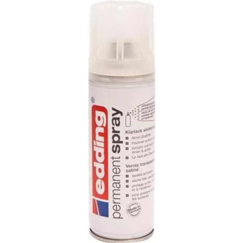Edding nuolatinis purškiamas bespalvis akrilinis lakas, 200 ml