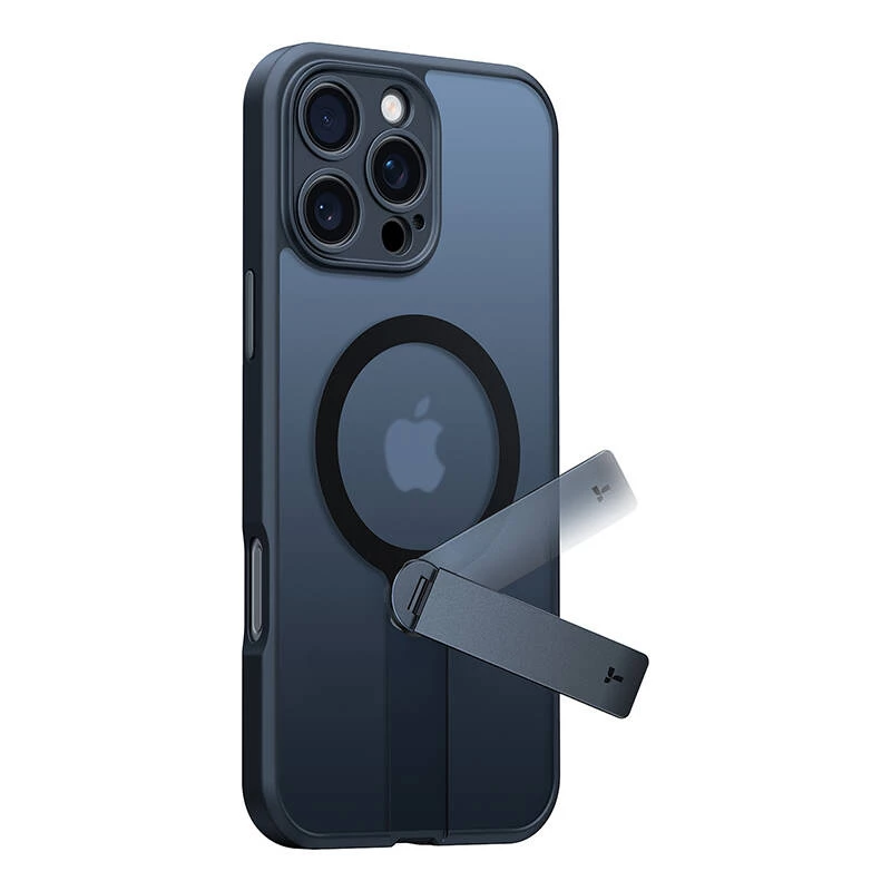 Torras Pstand Spin dėklas iPhone 16 Pro (juodas)