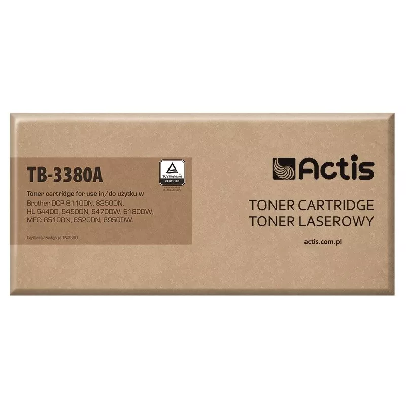Actis TB-3380A toneris (pakaitalas Brother TN-3380; Standartinis; 8000 puslapių; juodas)