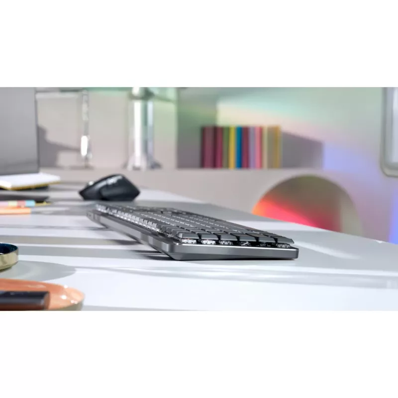 Logitech MX Mechanical klaviatūra, biuro RF belaidė Bluetooth QWERTY US International, grafito pilka