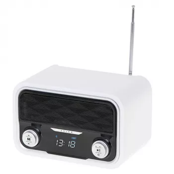Nešiojamas radijas Adler AD 1185 — FM, Bluetooth 4.0, MP3, SD kortelė, AUX, 1800 mAh baterija, LCD ekranas, micro-USB įkrovimas