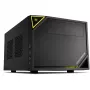 PC korpusas Sharkoon SHARK ZONE C10 Mini-ITX, juoda, geltona