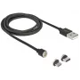 USB laidas DeLOCK 85723 USB 2.0 1,1 m USB A USB C/Micro-USB B Juodas