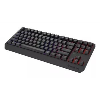 GENESIS Thor 230 TKL klaviatūra, skirta žaidimams USB + RF belaidė + Bluetooth QWERTY US anglų juoda