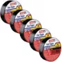 izoliacinė juosta - rinkinys Iso Tape 15 mm x 10 m 5 rulonai juoda (56192-00502-23)