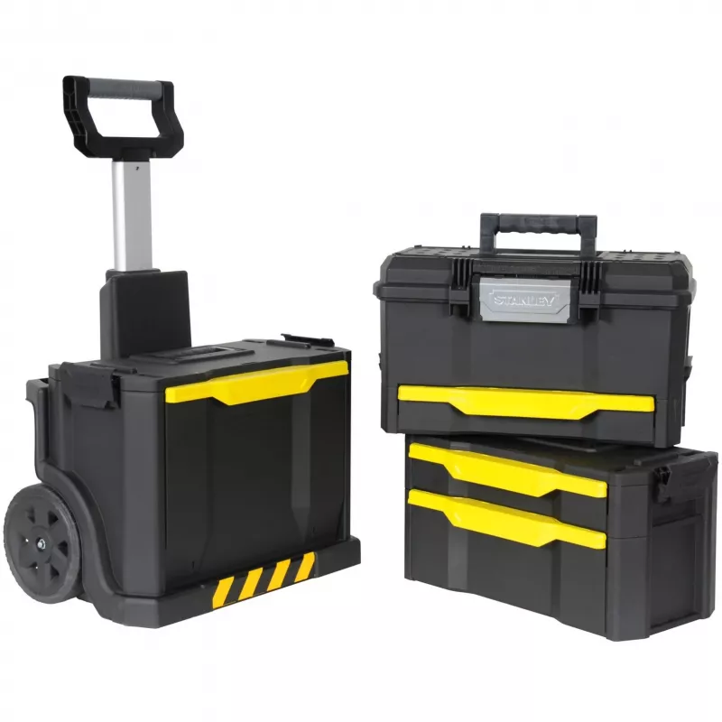 STANLEY MOBILIOJI DIRBTUVIŲ DĖŽĖ - 3 SEKCIJOS