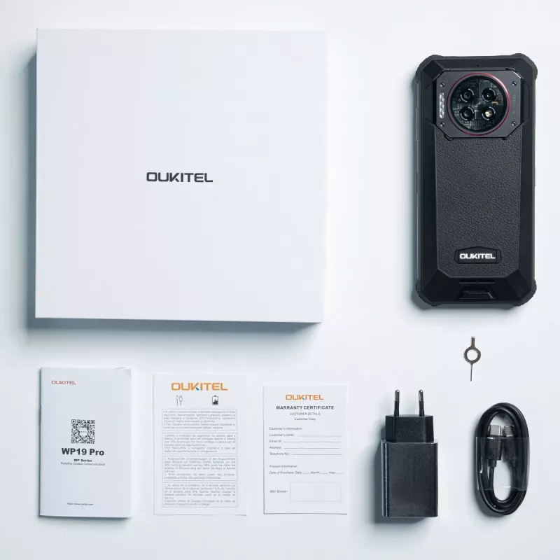 Išmanusis telefonas Oukitel WP19 Pro 6,78 col. 8GB/256GB juodas