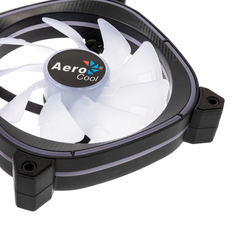 AEROCOOL 120 mm Astro 12F ARGB LED korpuso ventiliatorius — 120 mm, ARGB apšvietimas, 3 kontaktų maitinimas