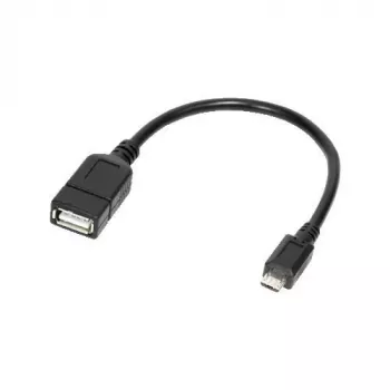 Logilink - USB OTG adapteris išmaniesiems telefonams - USB tipo A (M) - Micro-USB tipo B (P) (USB 2.0) - 0,20 m - juodas (AA0035)