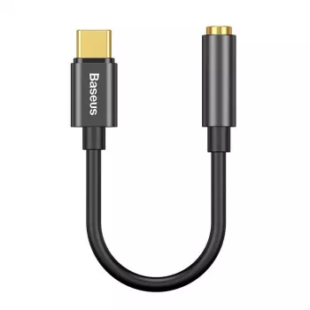 Adapteris Baseus CATL54-01 USB-C į 3,5 mm, juodas