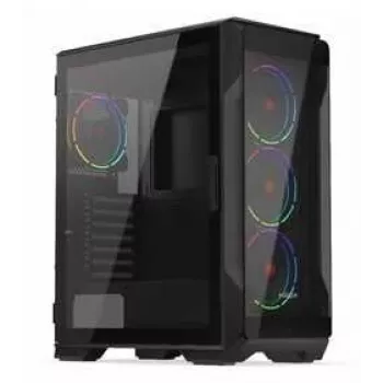 Kompiuterio korpusas KRUX HEKO KRXD001 ATX Mid Tower, grūdintas stiklas, RGB, palaiko ATX, GPU iki 34 cm, procesoriaus aušintuvą 165 mm