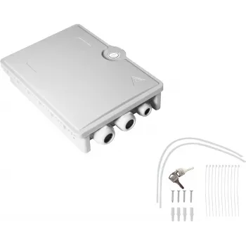 Tinklo kabelis Helos FTTH-Hausanschlussbox 372088 LC/QD SC/DX 24 skaidulų