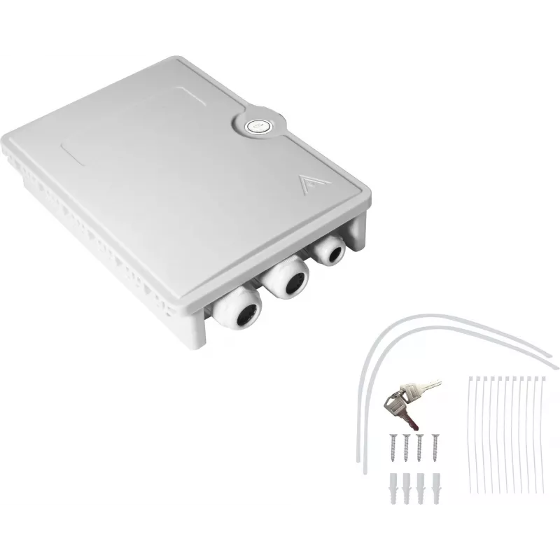 Tinklo kabelis Helos FTTH-Hausanschlussbox 372088 LC/QD SC/DX 24 skaidulų