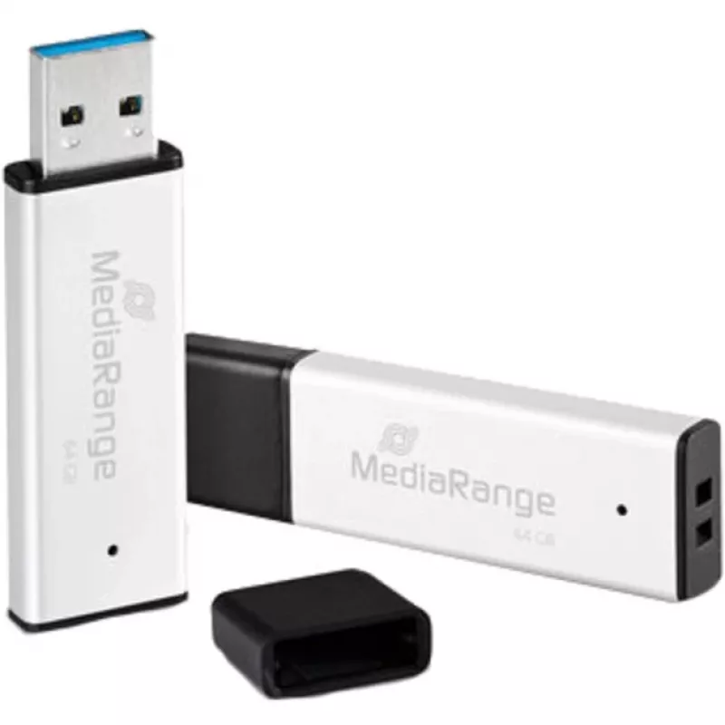 MEDIARANGE USB atmintukas 64 GB USB 3.0 didelio našumo aliuminis - USB atmintukas - 64 GB