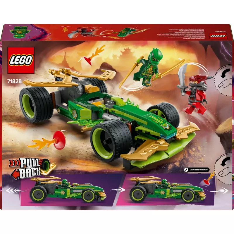LEGO statybų rinkinys NINJAGO Lloyd's Action Speedster 71828, 181 detalė, 2 mini figūrėlės, amžius 7+