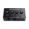Garso sąsaja M-Audio M-Track Duo — USB 2 į/2 iš, 16 bitų/48 kHz, 1x XLR/TS kombinuotas, 1x instrumento įvestis, fantominis 48 V