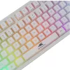 Mechaninė klaviatūra Baracuda Krill White KRILL-W — kompaktiškas išdėstymas, USB jungtis