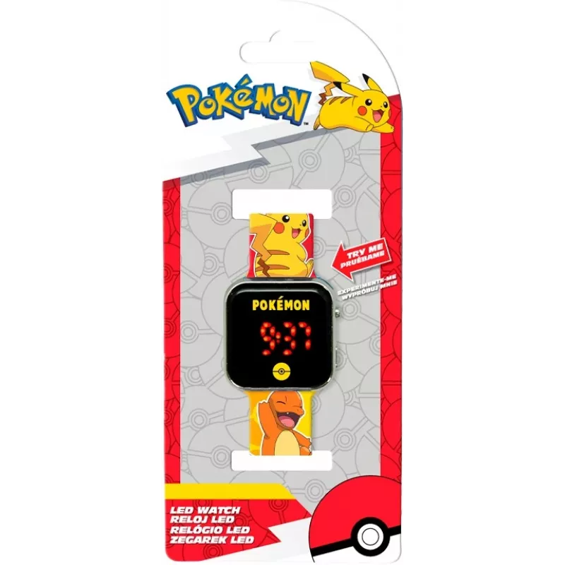 Vaikiškas Euroswan laikrodis su LED Pokémon POK4435