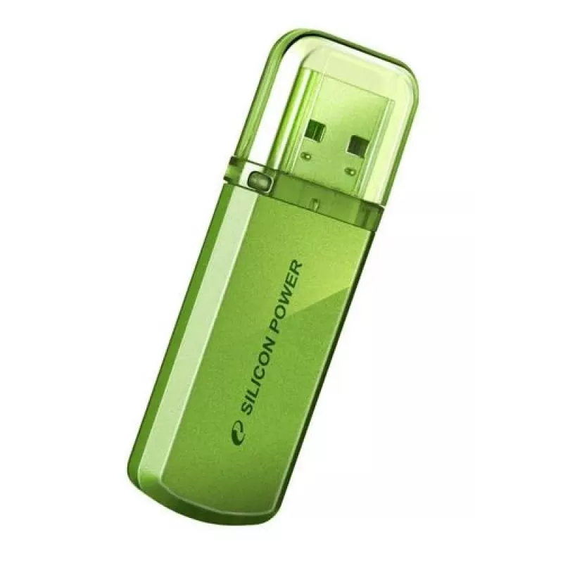 USB atmintinė Silicon Power Helios 101 — 8 GB, USB 2.0, Type-A, žalia, dangtelio dizainas