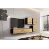 Sieninis spintelė cama meble VIGO 50×50×30 cm juoda / Wotan ąžuolas