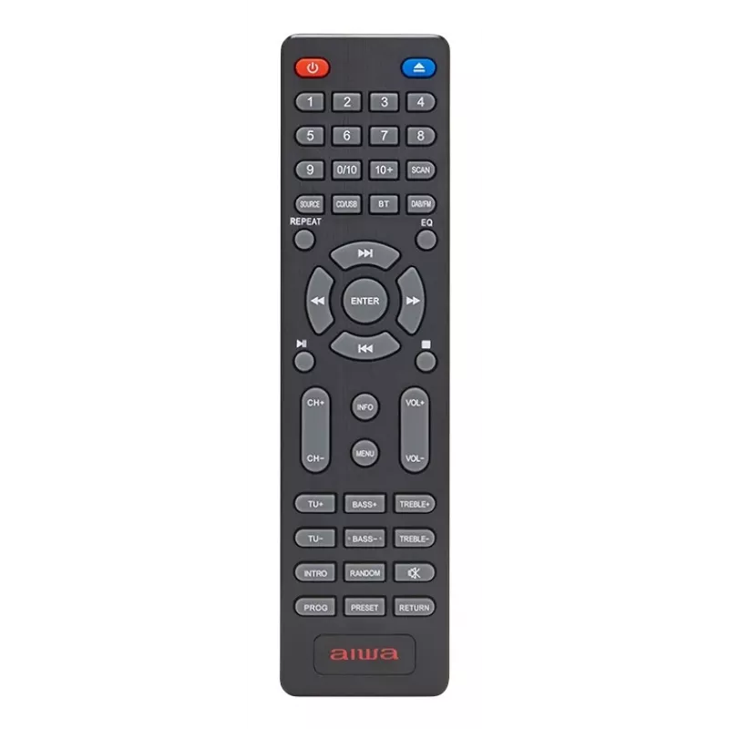 Namų garso mikrosistema Aiwa MSBTU-700DAB — 25 W RMS, DAB+/FM, Bluetooth 10 m, dėklo tipo CD, LED ekranas, juoda/arktinė mėlyna