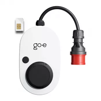 go-e Gemini flex 2.0 Juoda White Wall Charger 11000W Type 2