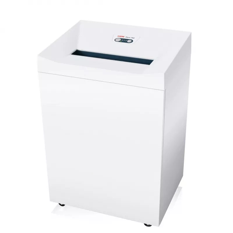 HSM Pure 740 smulkintuvas juostelėmis – 5,8 mm, 400 mm darbinis plotis, smulkina CD ir kreditines korteles