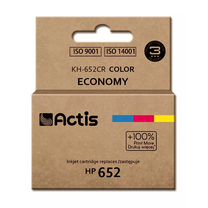 Actis KH-652CR rašalas (pakaitalas HP 652 F6V24AE; standartinis; 15 ml; spalvotas)