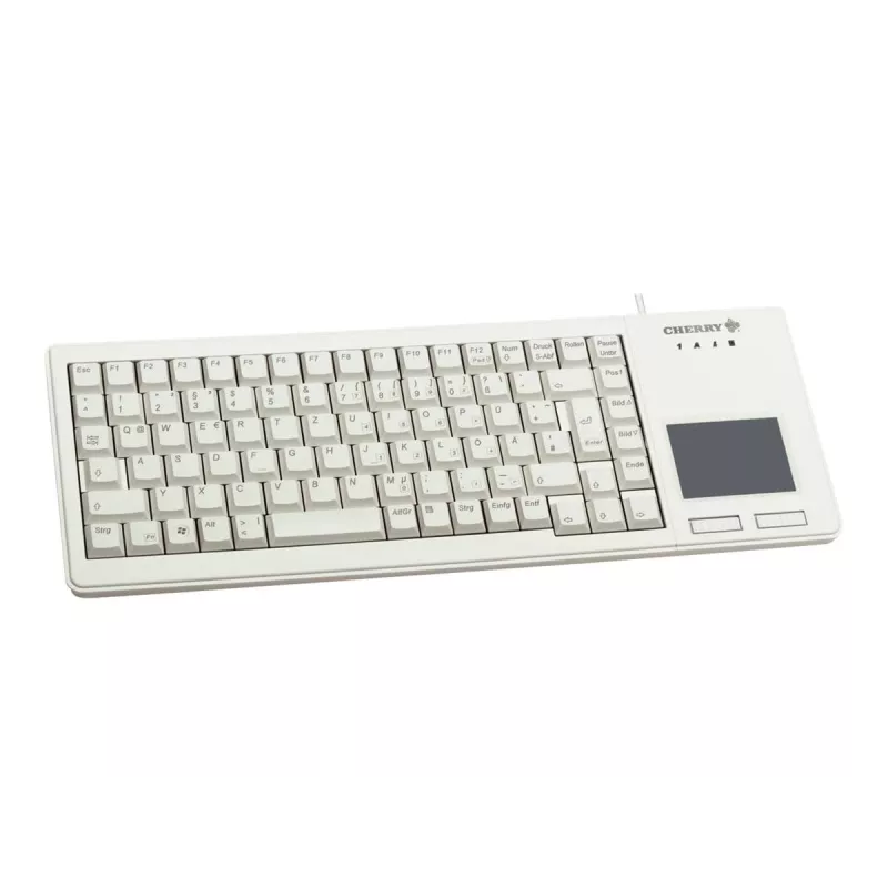 CHERRY XS jutiklinio kilimėlio klaviatūra, universali, USB, QWERTZ, vokiška, pilka