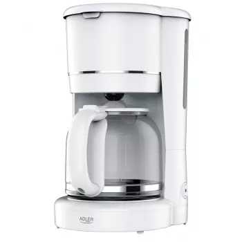 Adler AD 4383w lašelinis kavos virimo aparatas maltai kavai 1,5 l, baltas