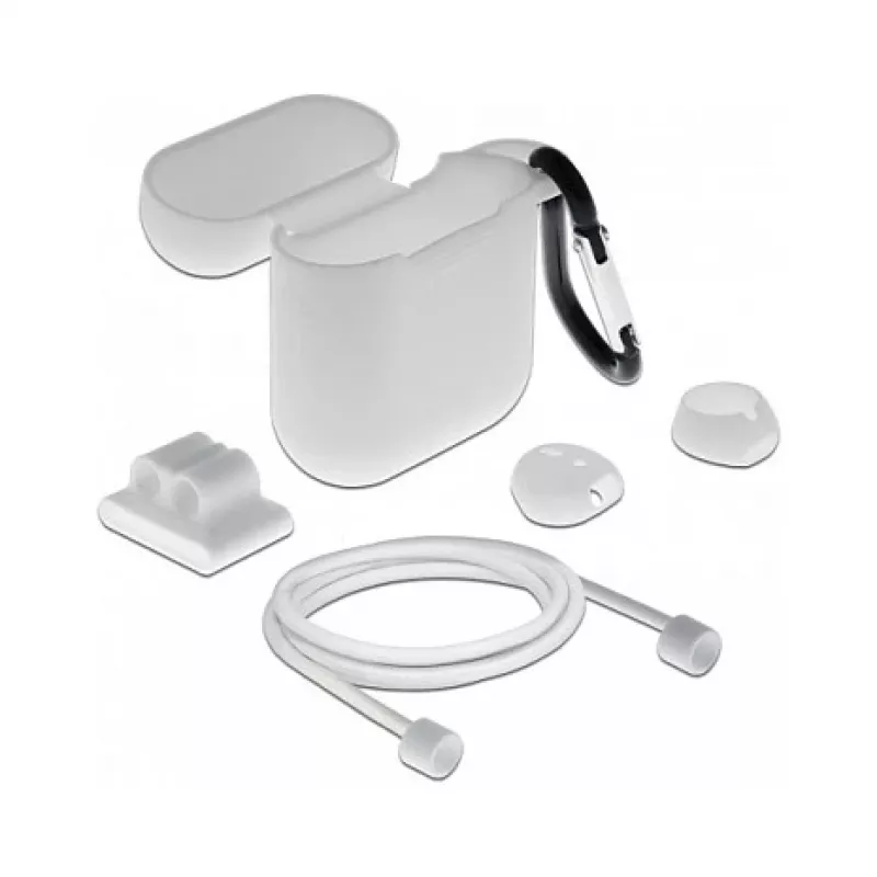 DeLOCK Apple AirPods priedų rinkinys, baltas