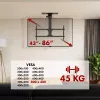 Lubinis TV laikiklis MACLEAN MC-109 T VESA 800x400 43–86 colių ekranams, maks. apkrova 45 kg