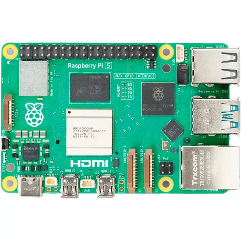 Raspberry PI 5 B 4 GB RAM vienos plokštės kompiuteris - Broadcom BCM2712 / 2,4 GHz