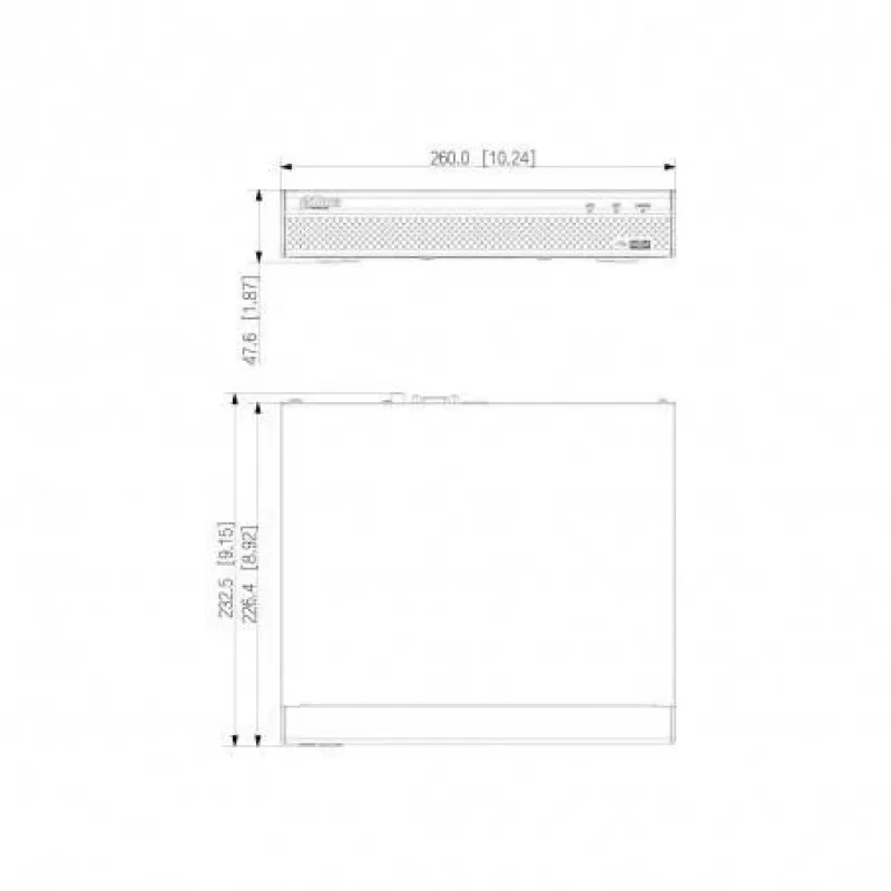 Dahua Technology Lite NVR2108HS-4KS3 tinklo vaizdo registratorius 1U juodas