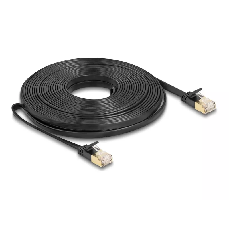 Tinklo kabelis DeLOCK RJ45 Cat.6A kištukas į kištuką U/FTP 10 m juodas