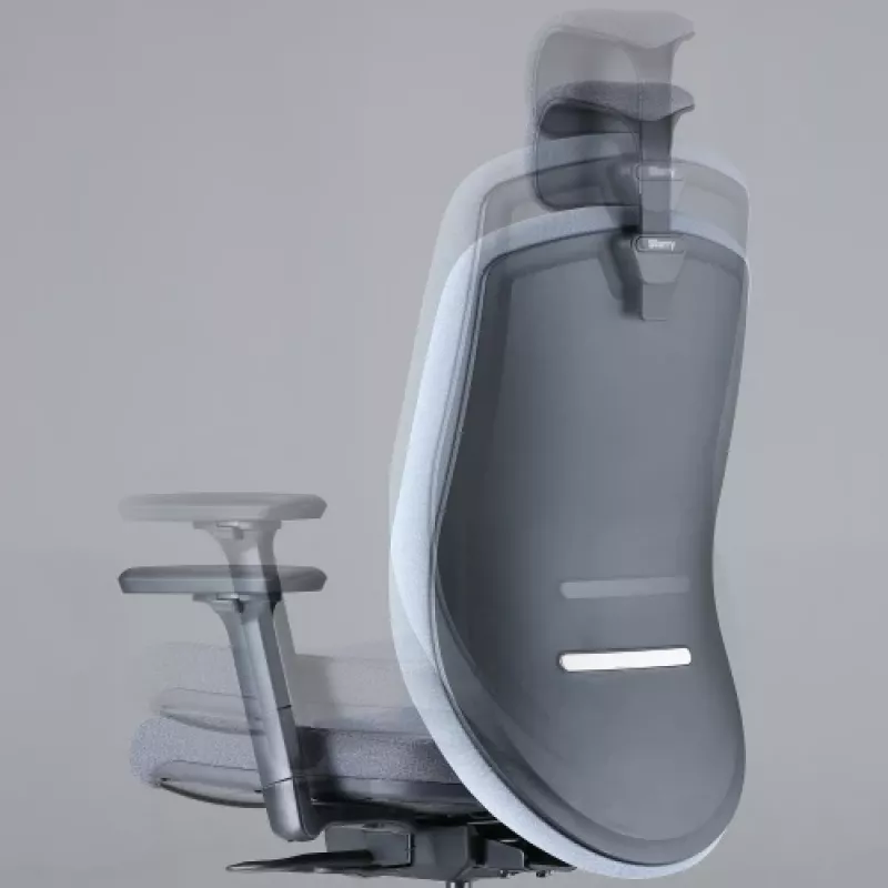 Up Up Athene ergonomic office chair Juoda, Pilka + Blue fabric