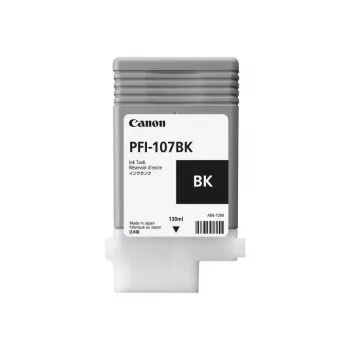 Canon PFI-107BK rašalo kasetė 1 vnt. Originali juoda