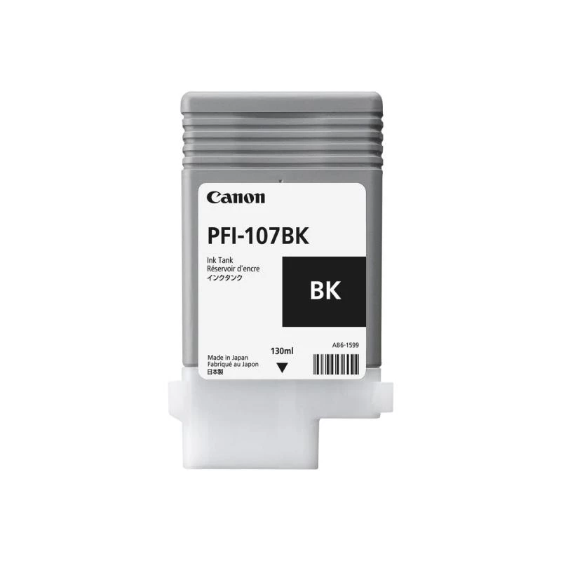 Canon PFI-107BK rašalo kasetė 1 vnt. Originali juoda