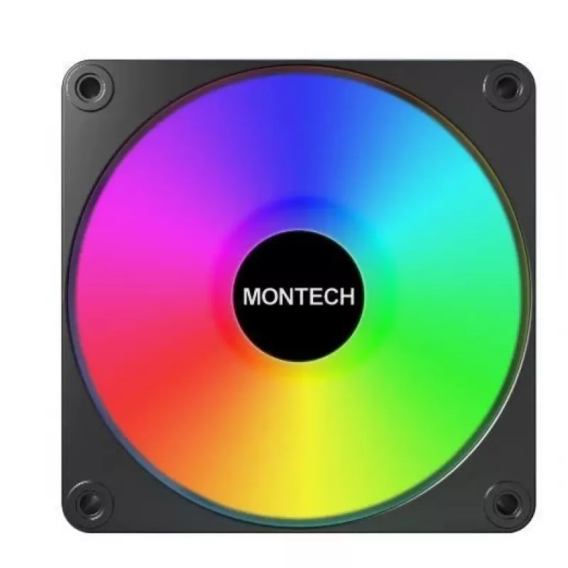 Montech GF120R V2 ARGB kompiuterio korpuso ventiliatoriaus modulis 12 cm juodas 1 vnt.