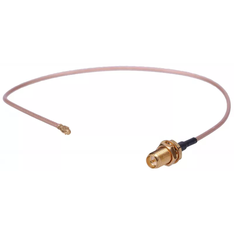 Koaksialinis kabelis Extralink U.FL į RP-SMA, 25 cm, mažų nuostolių