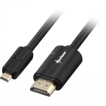HDMI kabelis Sharkoon 1.5m HDMI/Micro HDMI