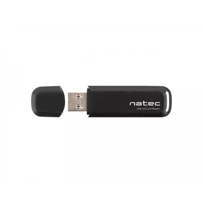 Kortelių skaitytuvas NATEC Scarab 2 USB 3.2 Gen 1 Type-A — MicroSD/SD palaikymas, 5000 Mbit/s, juodas