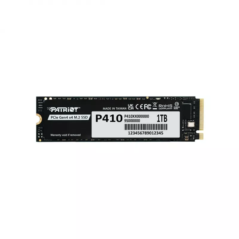 Kietojo kūno diskas PATRIOT P410 1 TB M.2 NVMe, 5 Gbit/s, 1000 GB