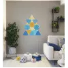 Trikampiai LED skydiniai šviestuvai Nanoleaf NL47-0002TW-9PK — 9 vnt. RGB sieninių plokščių rinkinys, maitinamas kintamąja srove, balti