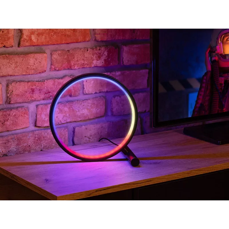 Stalinė lempa TRACER Ambience Smart Circle LED RGB — dekoratyvus išmanusis LED apskritimas